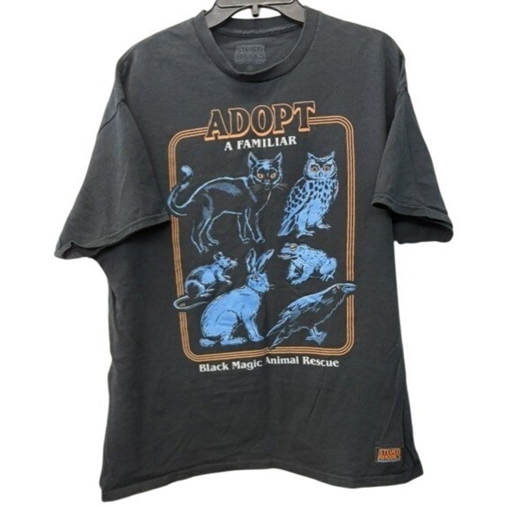 Steven Rhodes Adopt A Familiar Black Magic Animal Rescue T-Shirt